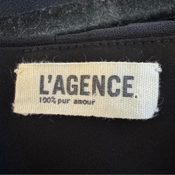 NWT L’agence Black Maxi Dress Front Slit Size 2 - Picture 7 of 9